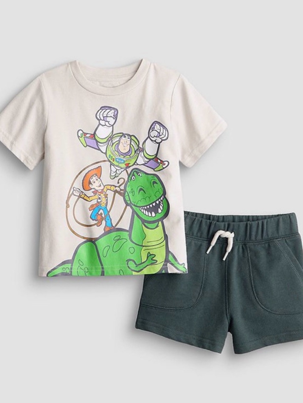2T Toddler Boy Disney Pixar Toy Story Graphic Tee & Shorts Set BRAND NEW